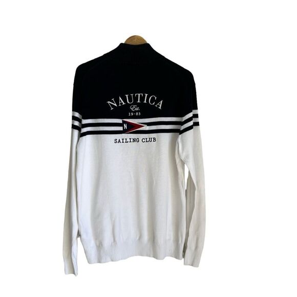 Nautica Sailing Club Embroidered Long Sleeve Quarter Zip